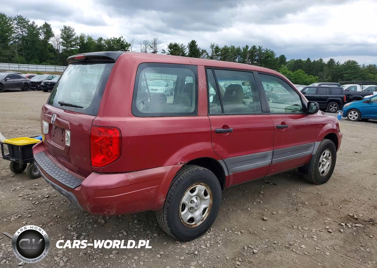2005 Honda Pilot Lx VIN:2HKYF18145H551546 - 3