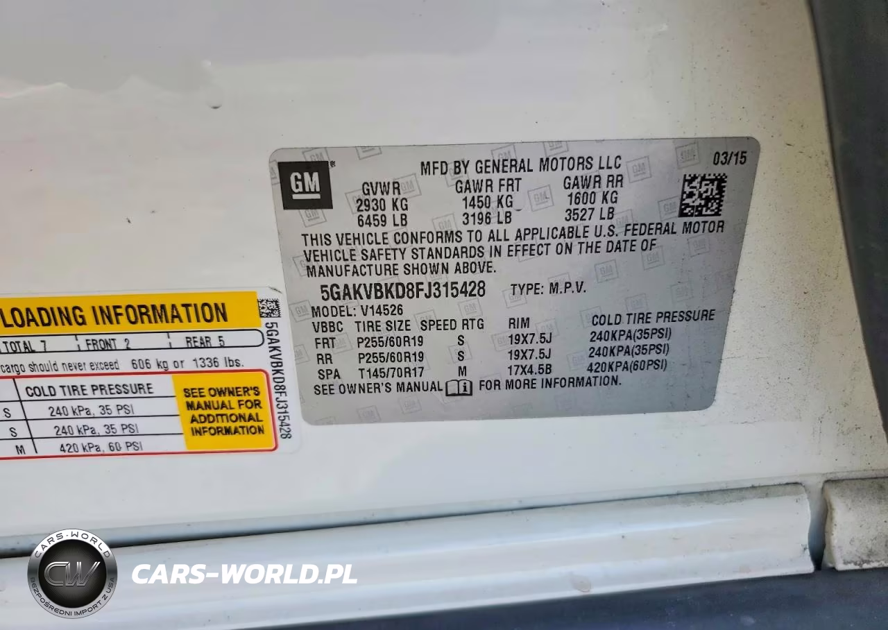 2015 Buick Enclave VIN:5GAKVBKD8FJ315428 - 14