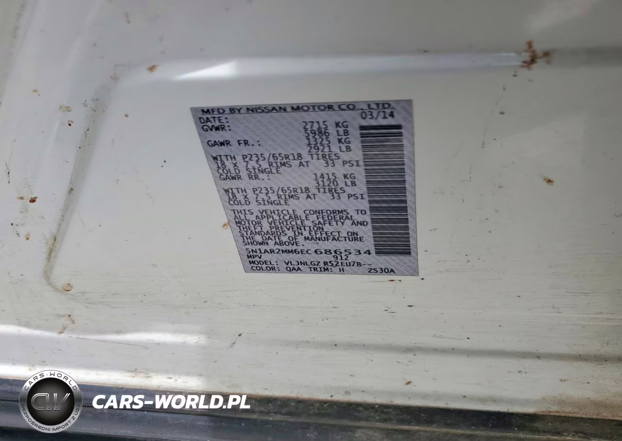 2014 Nissan Pathfinder Sl VIN:5N1AR2MM6EC686534 - 13