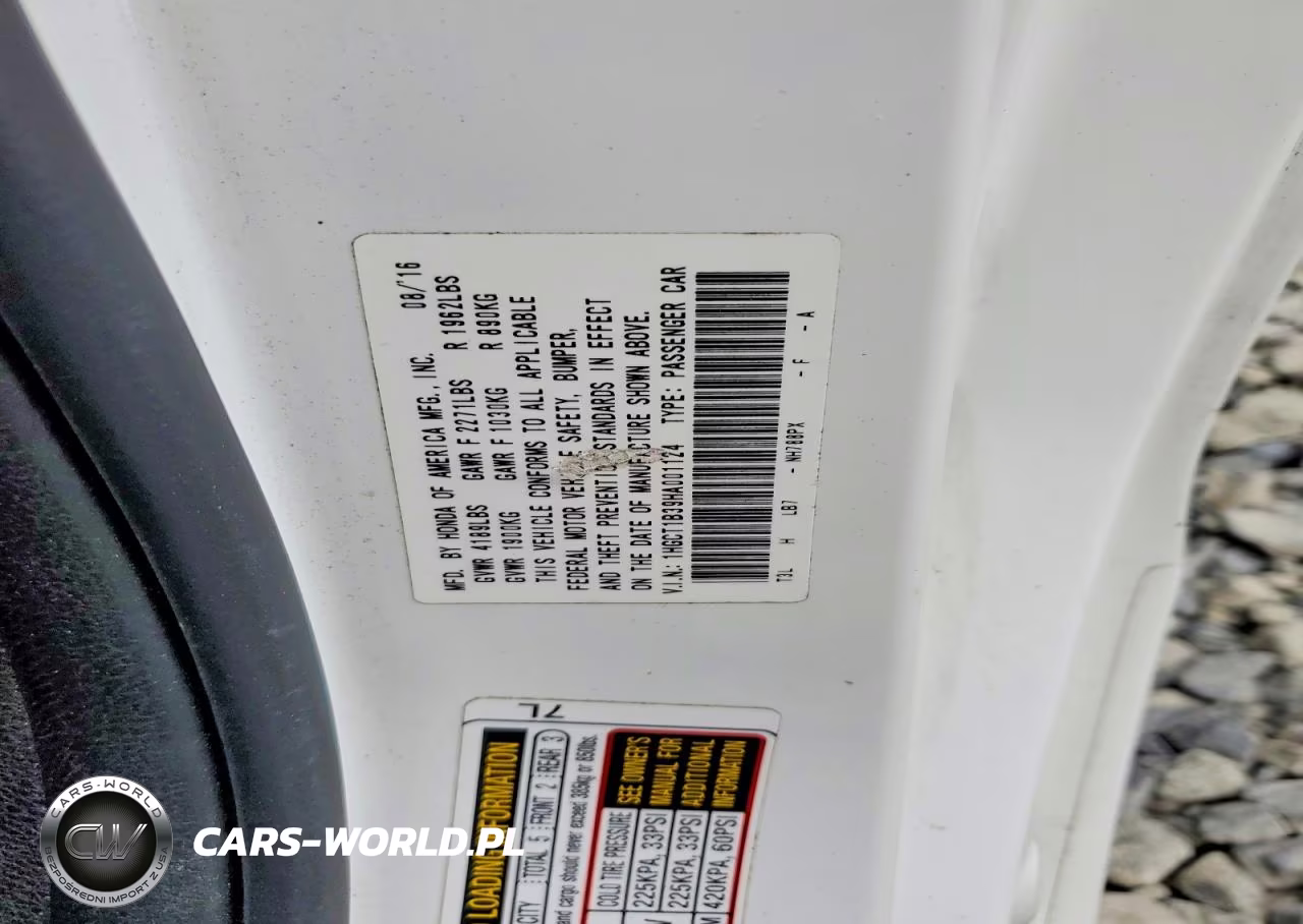 2017 Honda Accord Lx-S VIN:1HGCT1B39HA001124 - 12