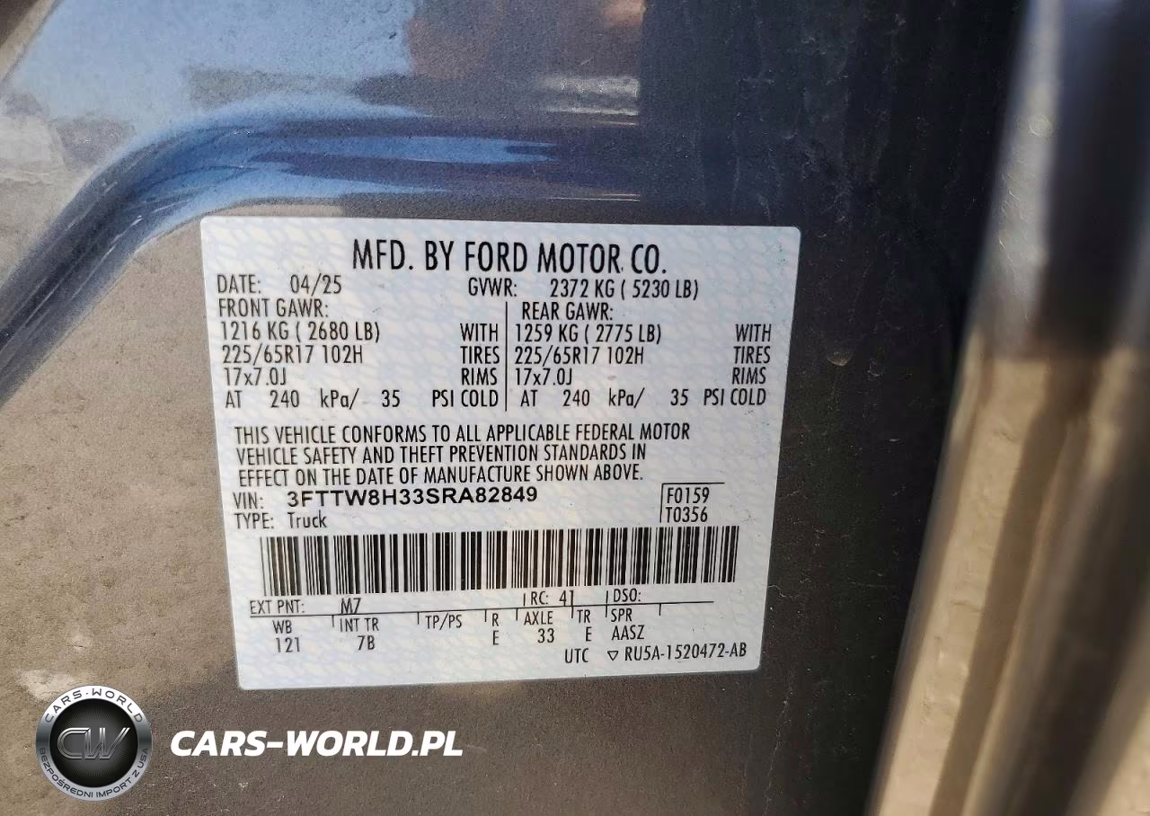 2025 Ford Maverick Xlt VIN:3FTTW8H33SRA82849 - 12