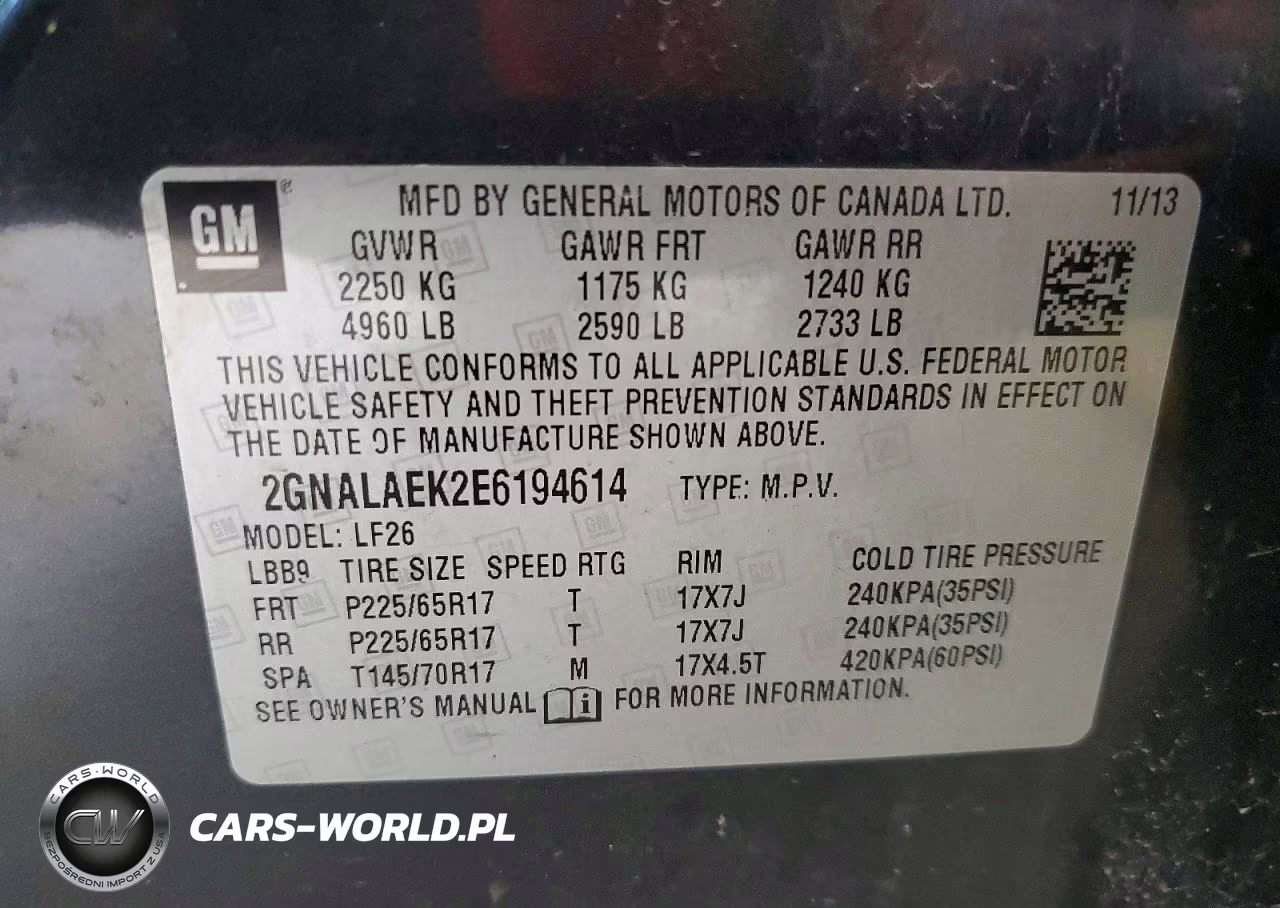2014 Chevrolet Equinox Ls VIN:2GNALAEK2E6194614 - 13