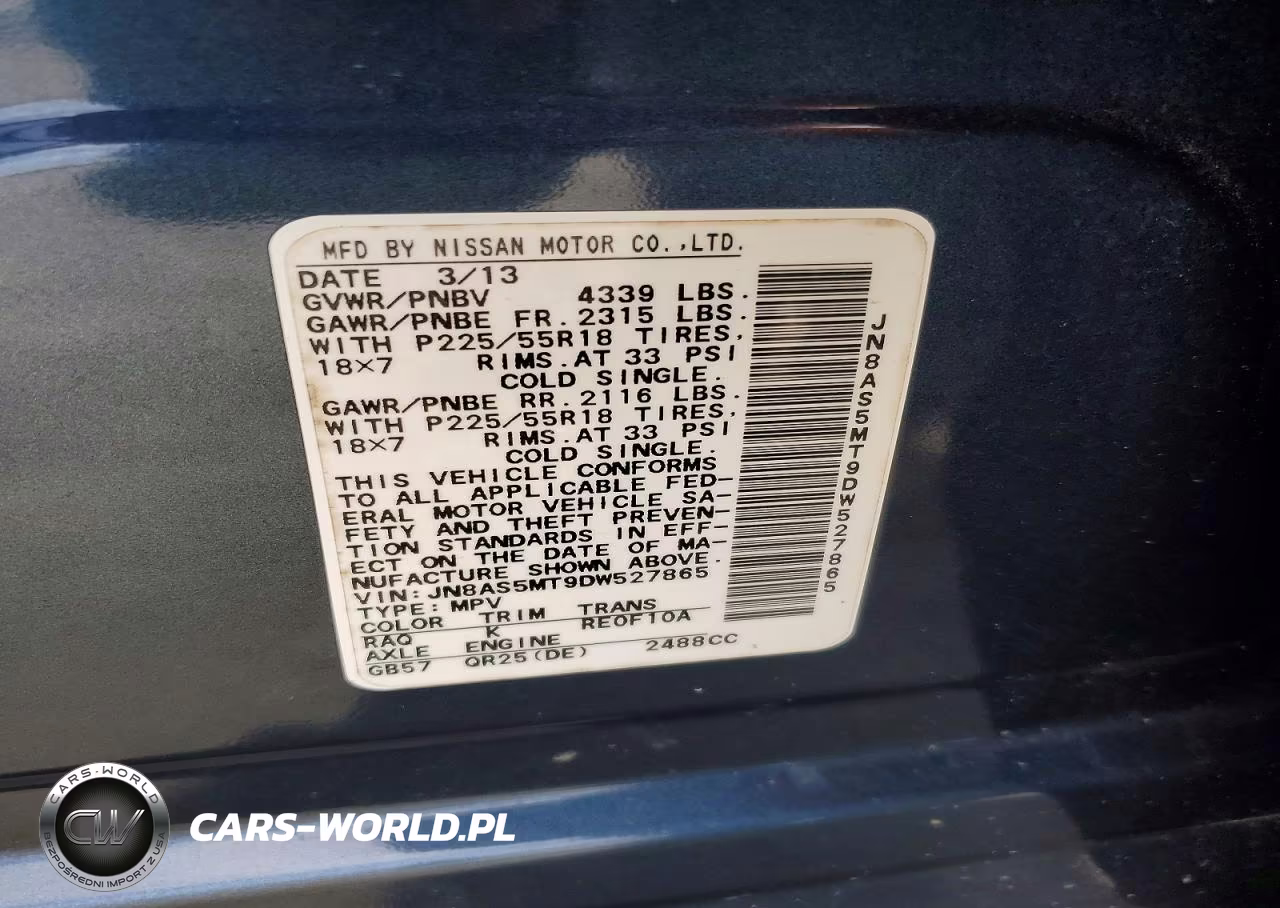 2013 Nissan Rogue S VIN:JN8AS5MT9DW527865 - 12