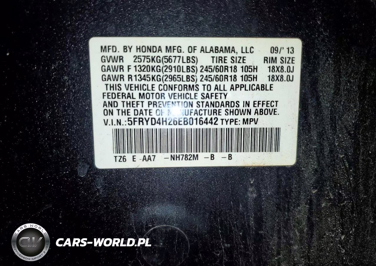 2014 Acura Mdx VIN:5FRYD4H26EB016442 - 13