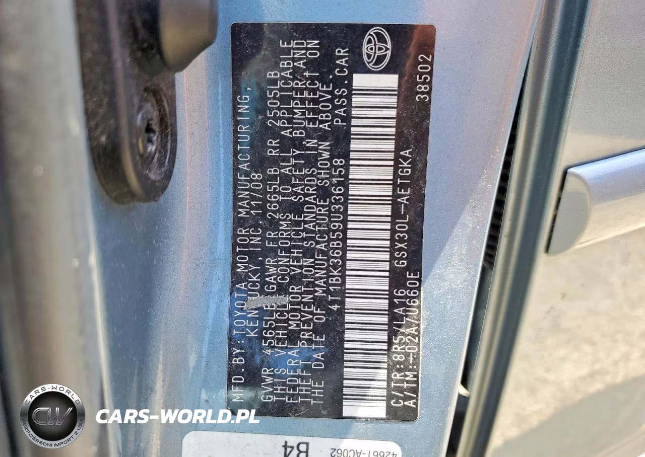 2009 Toyota Avalon Xls VIN:4T1BK36B59U336158 - 12