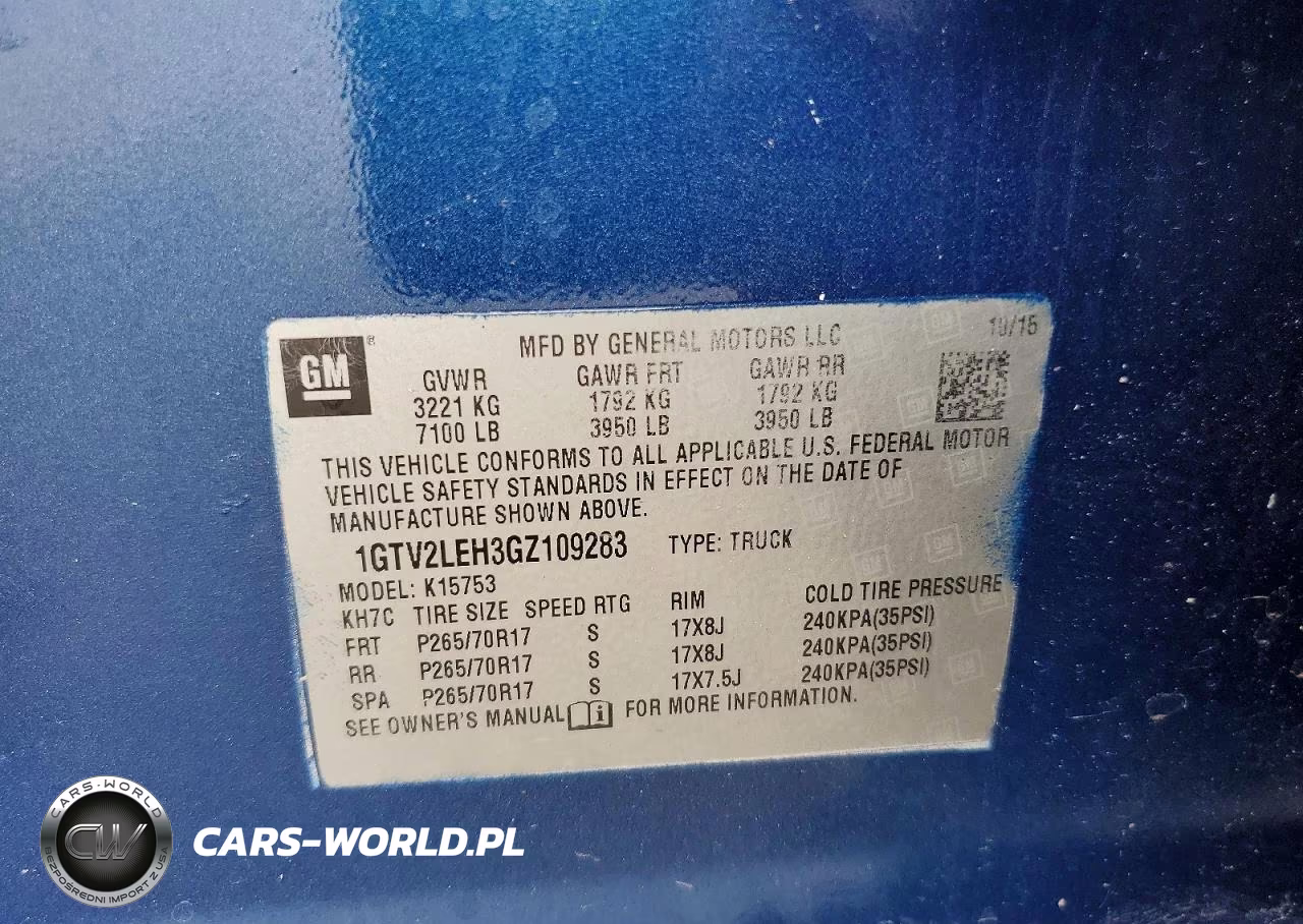 2016 GMC Sierra K1500 VIN:1GTV2LEH3GZ109283 - 12