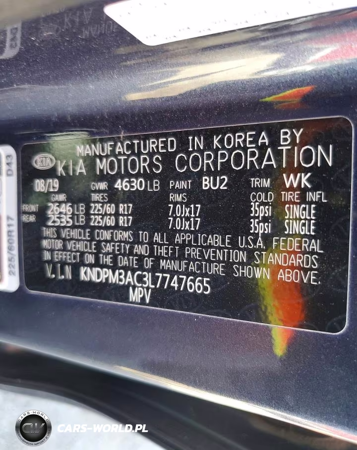 2020 Kia Sportage Lx VIN:KNDPM3AC3L7747665 - 12