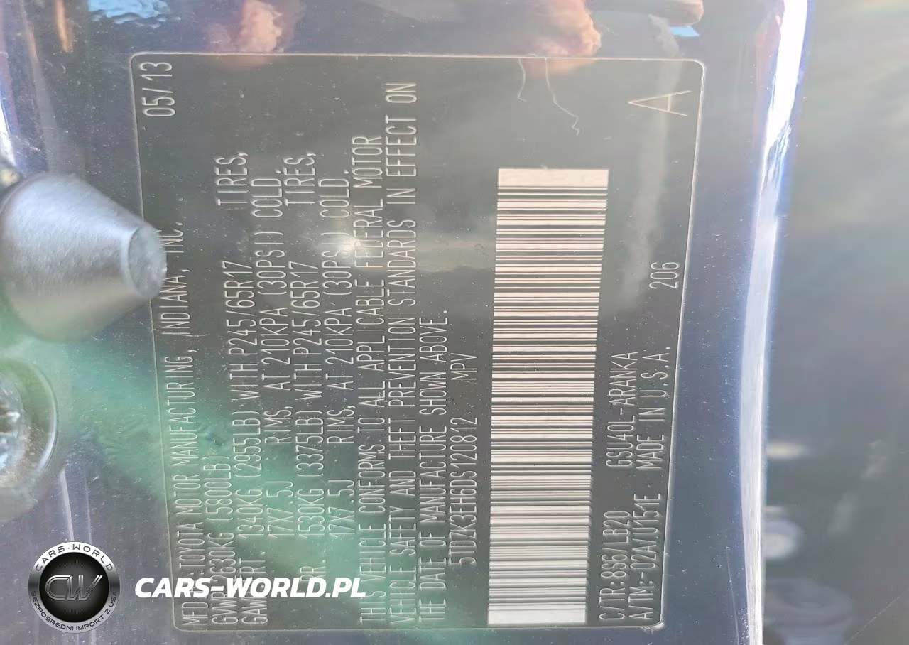 2013 Toyota Highlander Se VIN:5TDZK3EH6DS120812 - 13