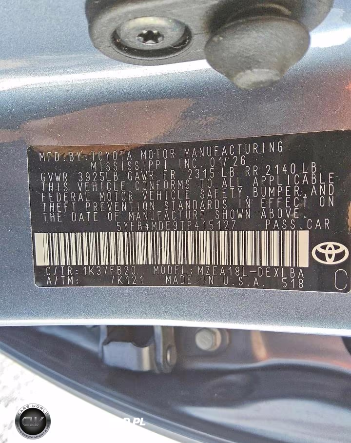 2026 Toyota Corolla Le VIN:5YFB4MDE9TP415127 - 12