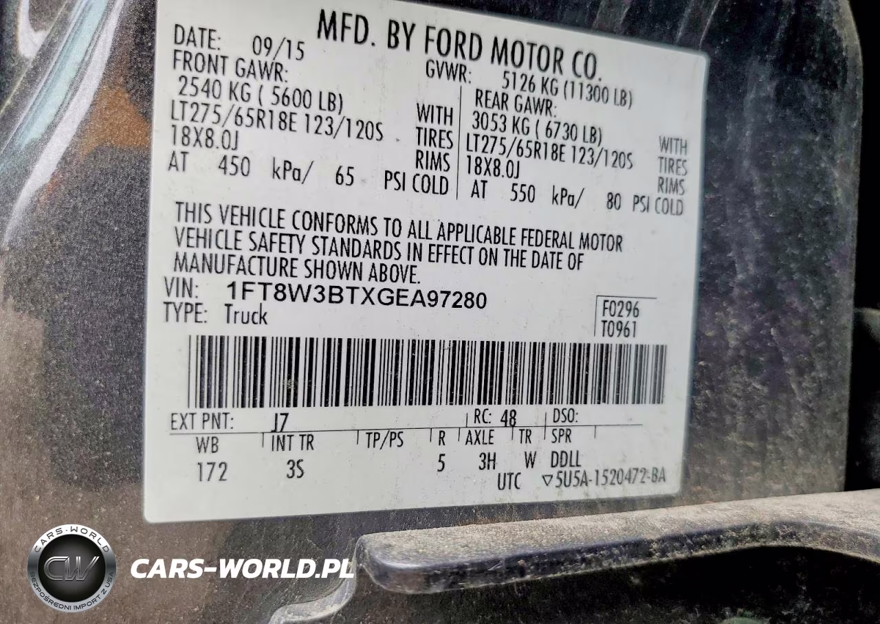 2016 Ford F350 Super Duty VIN:1FT8W3BTXGEA97280 - 13