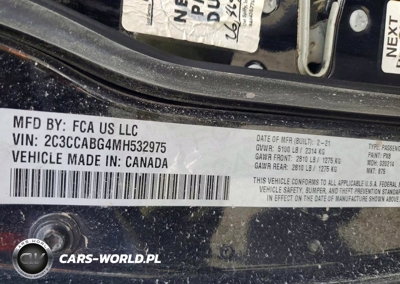 2021 Chrysler 300 S VIN:2C3CCABG4MH532975 - 13