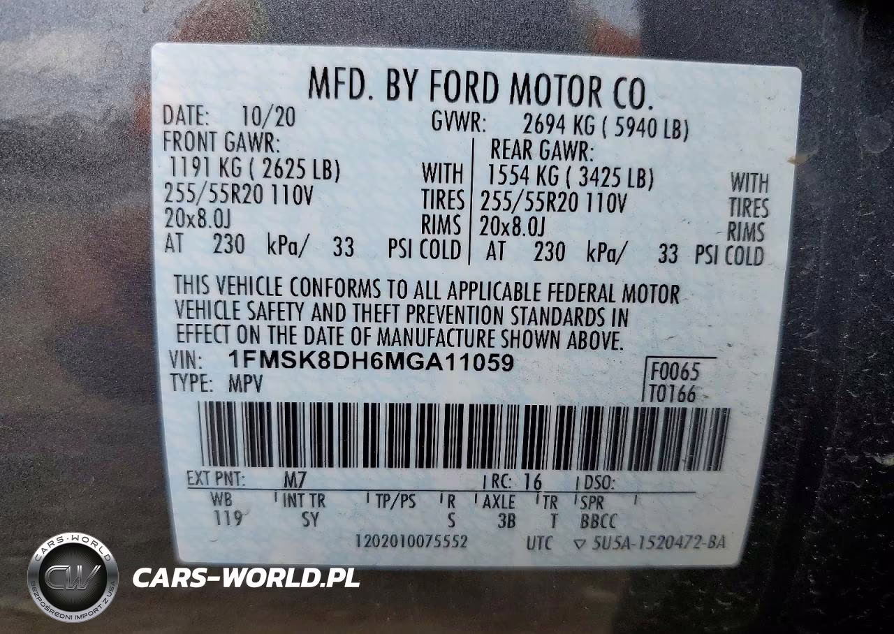 2021 Ford Explorer Xlt VIN:1FMSK8DH6MGA11059 - 13
