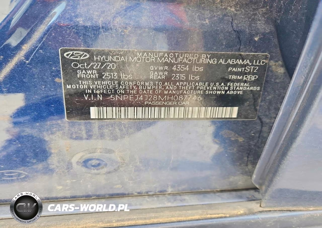 2021 Hyundai Sonata VIN:5NPEJ4J28MH087746 - 12