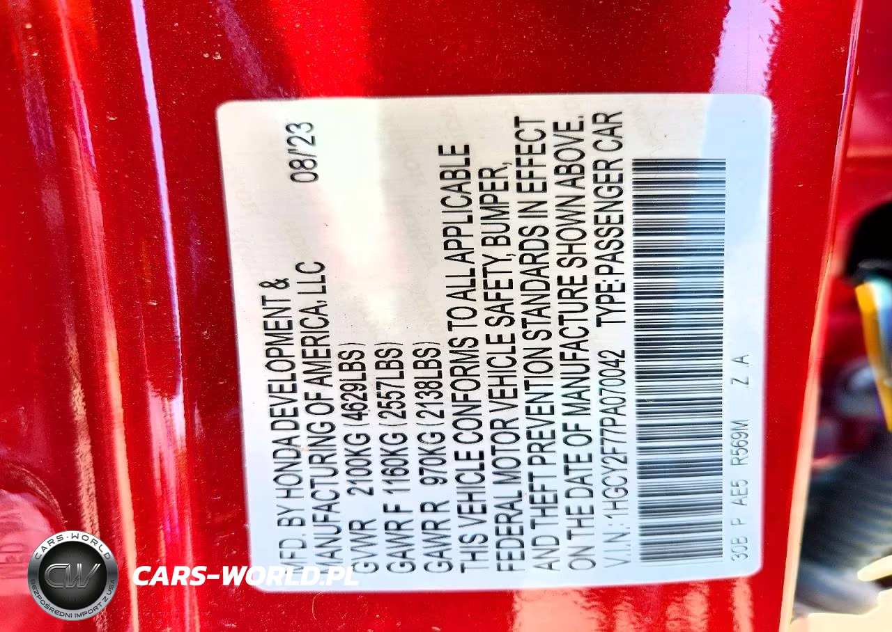 2023 Honda Accord Hybrid Sport-L VIN:1HGCY2F77PA070042 - 13