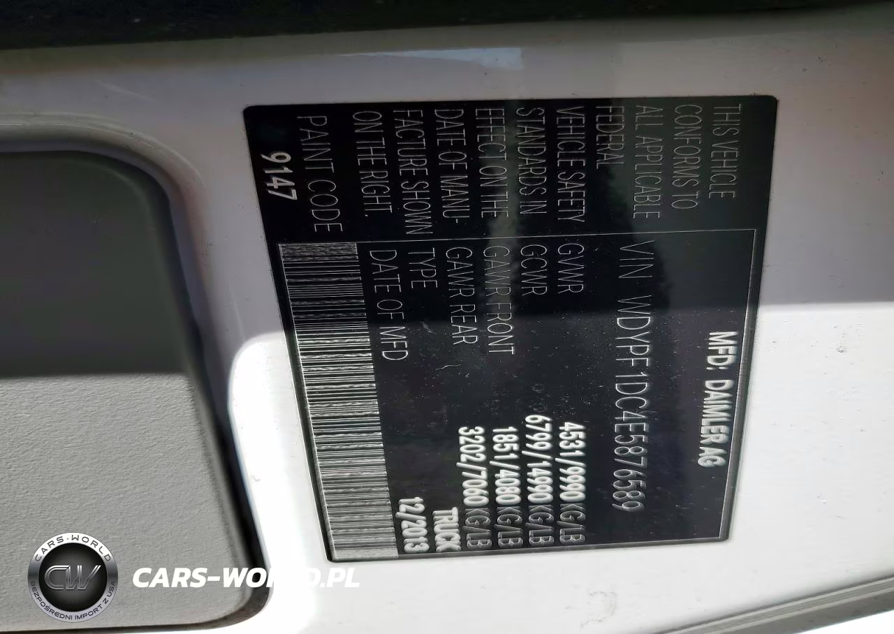 2014 Freightliner Sprinter 3500 VIN:WDYPF1DC4E5876589 - 13