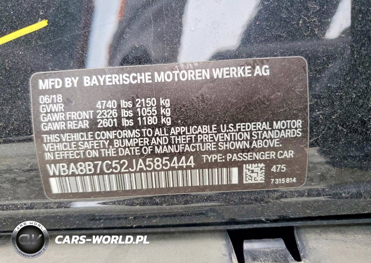 2018 BMW 340 Xi VIN:WBA8B7C52JA585444 - 12