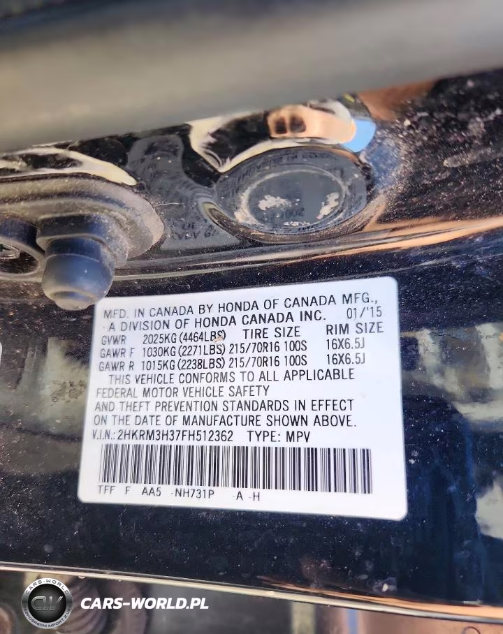 2015 Honda Cr-V Lx VIN:2HKRM3H37FH512362 - 12