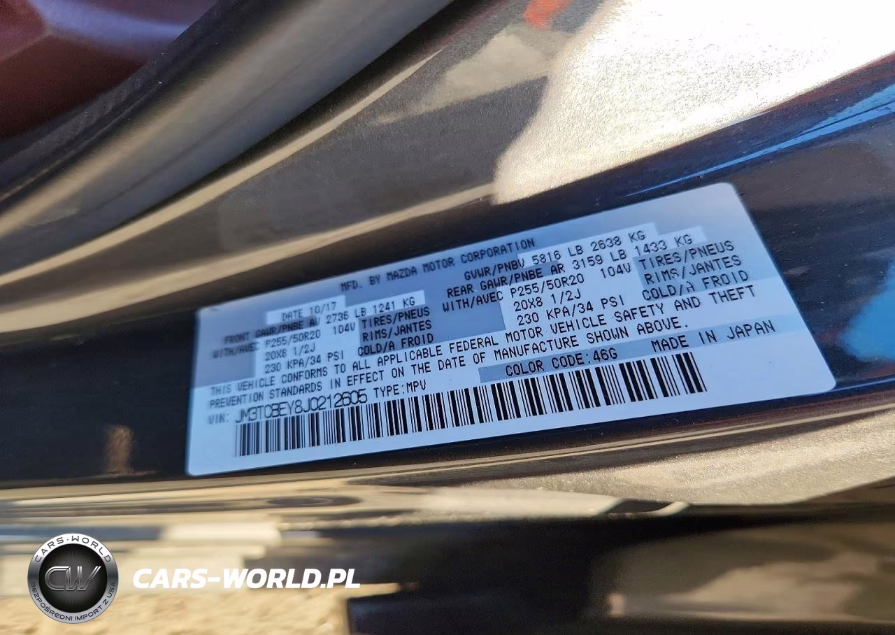2018 Mazda Cx-9 Signature VIN:JM3TCBEY8J0212605 - 13