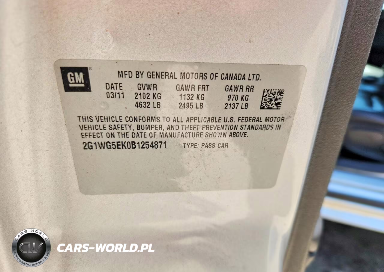 2011 Chevrolet Impala Lt VIN:2G1WG5EK0B1254871 - 13