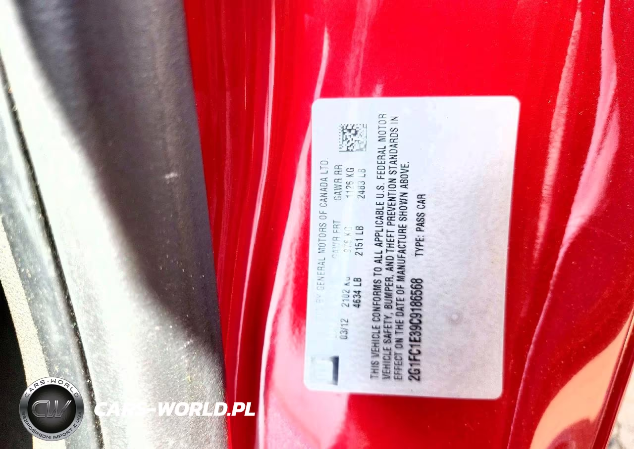 2012 Chevrolet Camaro VIN:2G1FC1E39C9186568 - 12