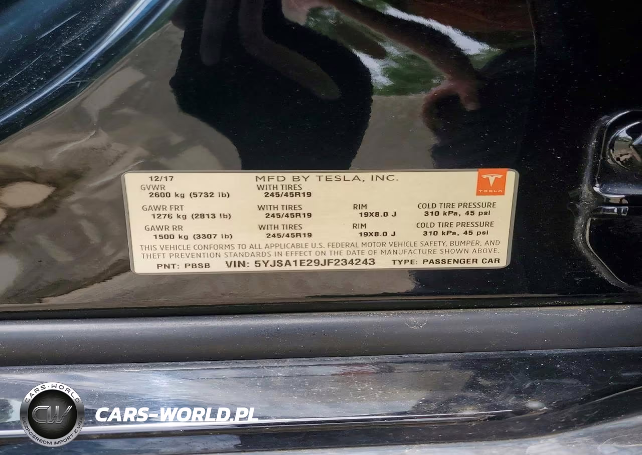 2018 Tesla Model S VIN:5YJSA1E29JF234243 - 12