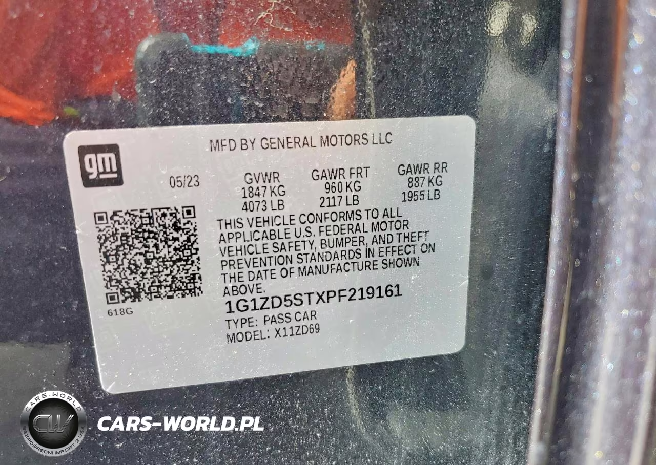 2023 Chevrolet Malibu Lt VIN:1G1ZD5STXPF219161 - 12
