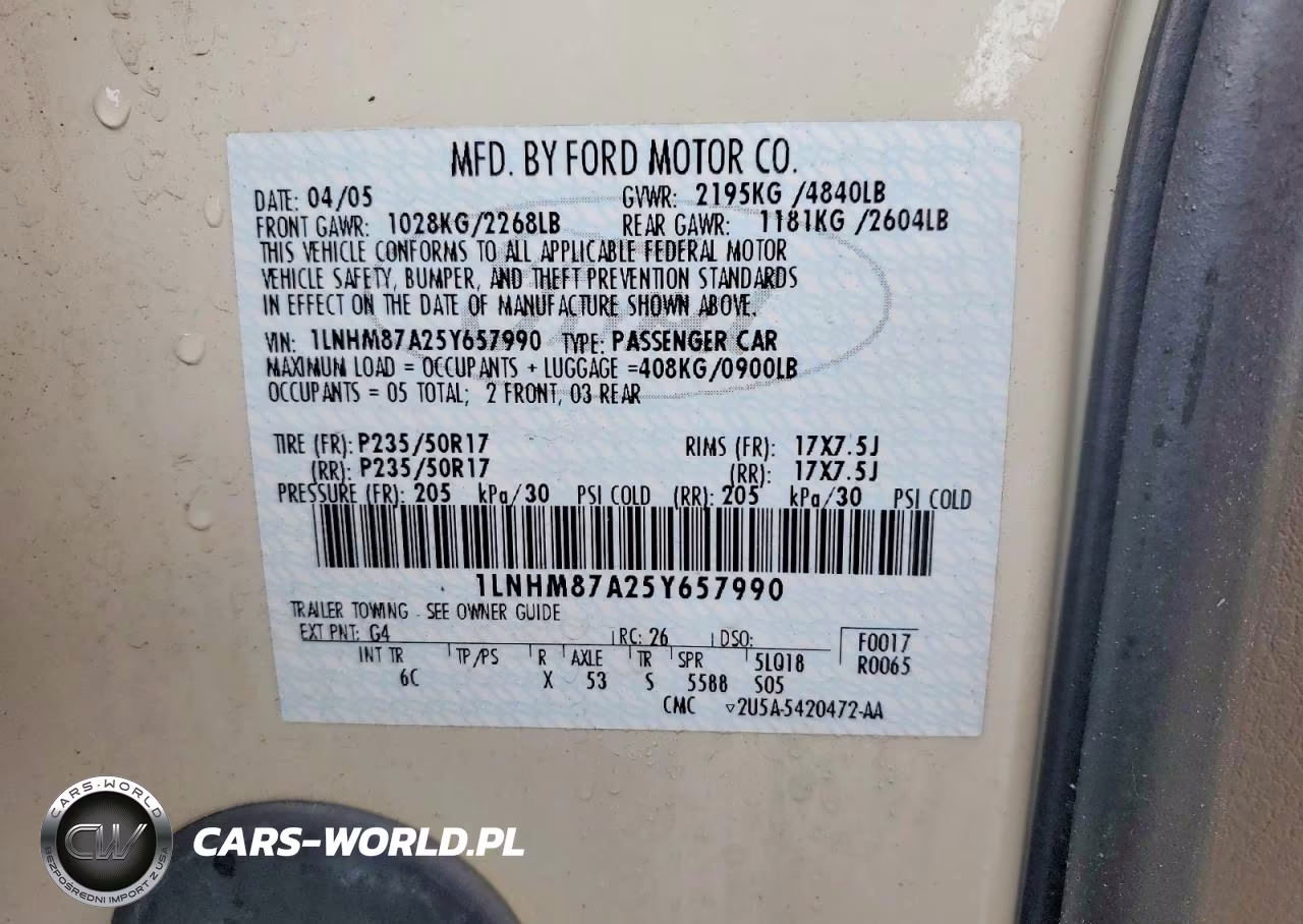 2005 Lincoln Ls VIN:1LNHM87A25Y657990 - 12