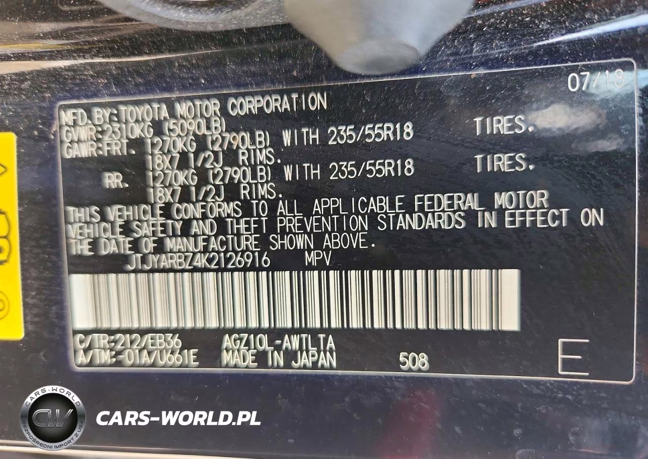 2019 Lexus Nx 300 F Sport VIN:JTJYARBZ4K2126916 - 13