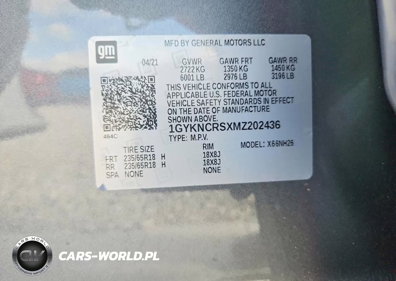 2021 Cadillac Xt5 Premium Luxury VIN:1GYKNCRSXMZ202436 - 13