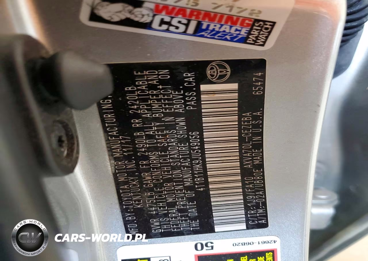2018 Toyota Camry L VIN:4T1B11HK9JU549056 - 13