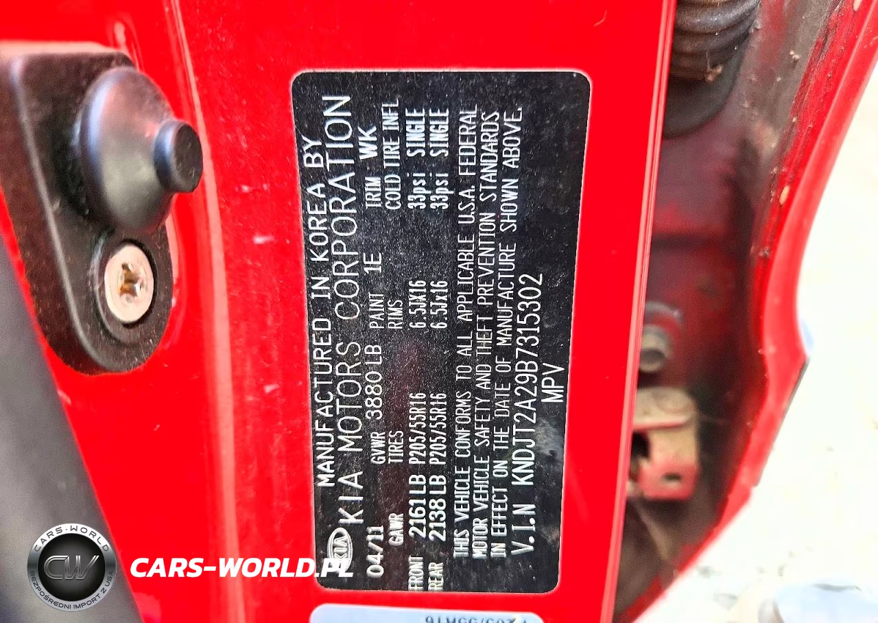 2011 Kia Soul + VIN:KNDJT2A29B7315302 - 12