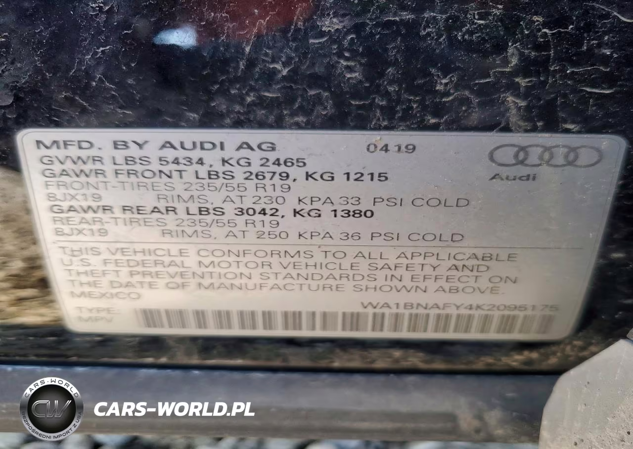 2019 Audi Q5 Premium Plus VIN:WA1BNAFY4K2095175 - 13