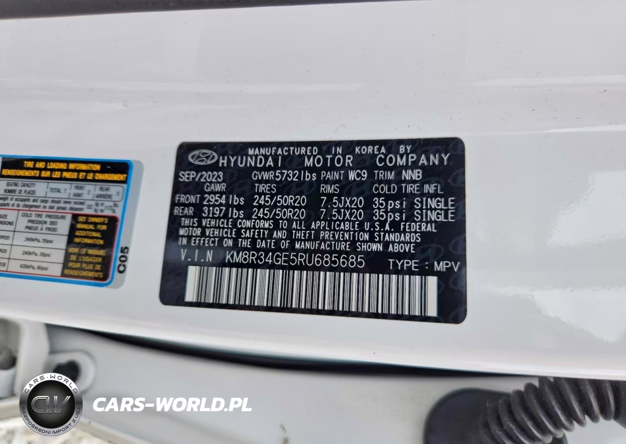 2024 Hyundai Palisade Xrt VIN:KM8R34GE5RU685685 - 13