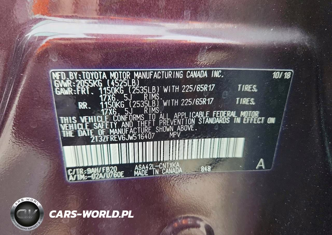 2018 Toyota Rav4 Le VIN:2T3ZFREV6JW516407 - 14