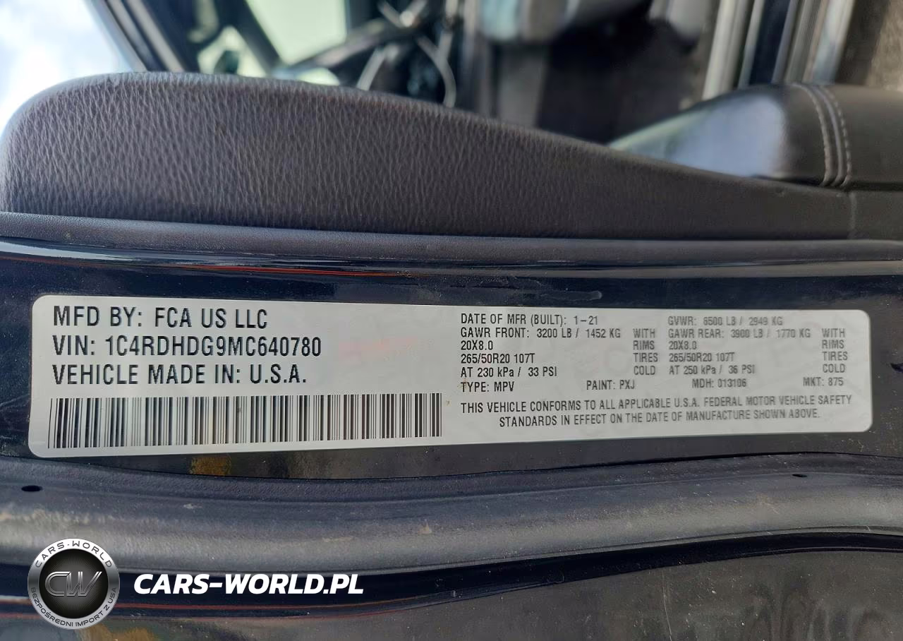 2021 Dodge Durango Gt VIN:1C4RDHDG9MC640780 - 13