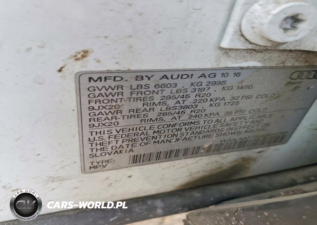 2017 Audi Q7 Premium Plus VIN:WA1LAAF7XHD034787 - 13