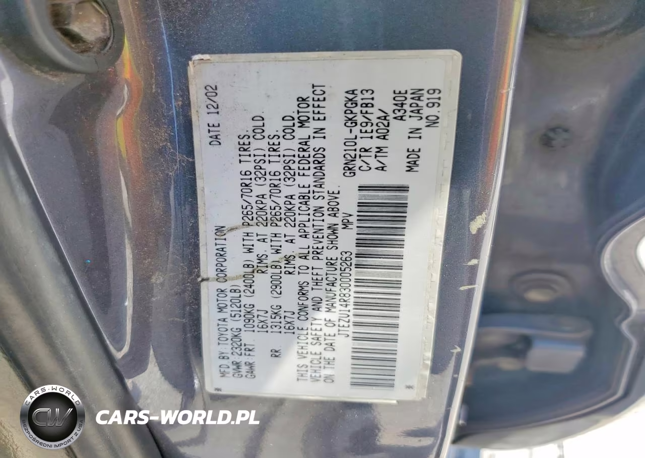 2003 Toyota 4Runner Sr5 VIN:JTEZU14R830005263 - 14