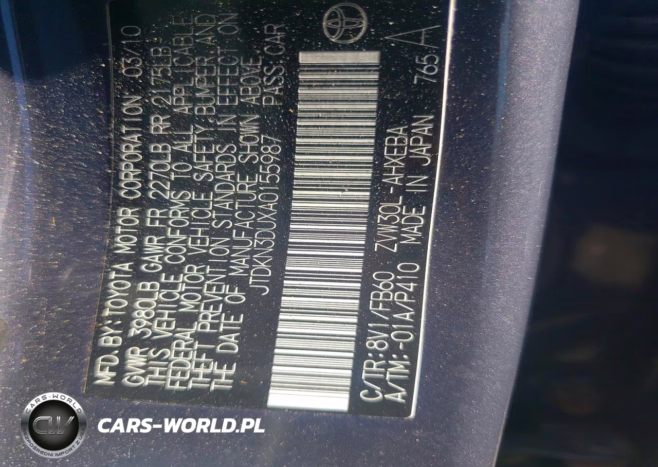 2010 Toyota Prius I VIN:JTDKN3DUXA0155987 - 13