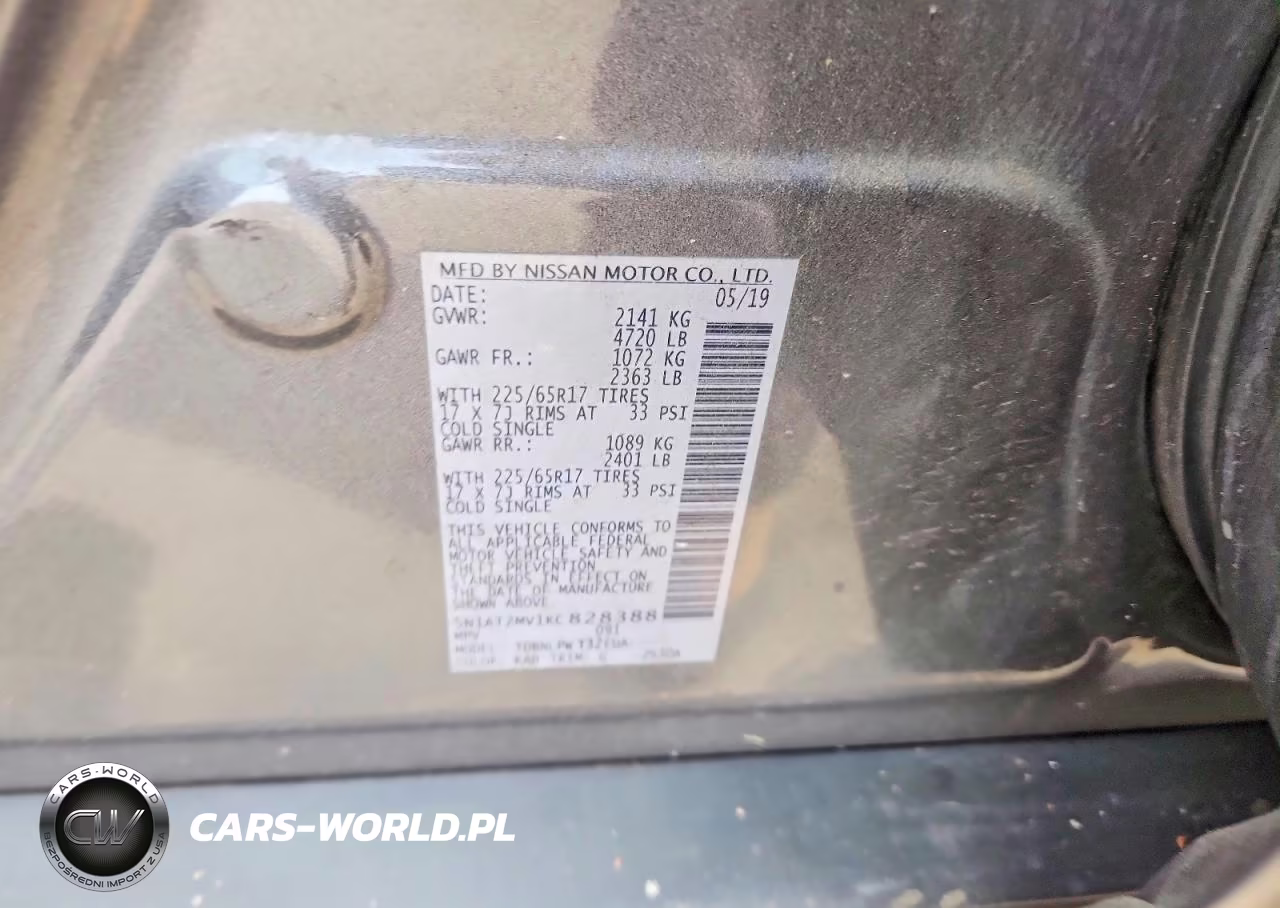 2019 Nissan Rogue S VIN:5N1AT2MV1KC828388 - 13