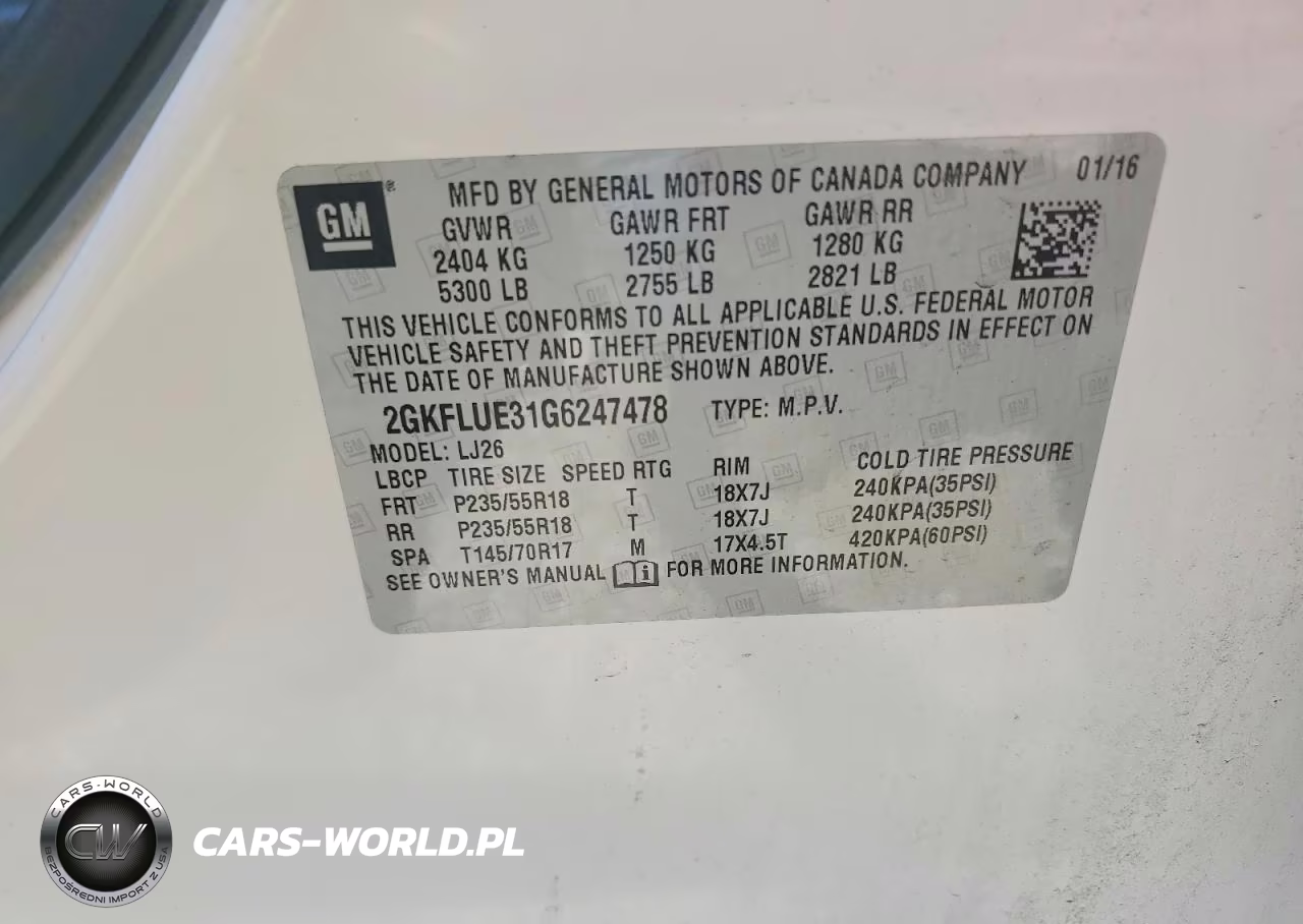 2016 GMC Terrain Slt VIN:2GKFLUE31G6247478 - 14