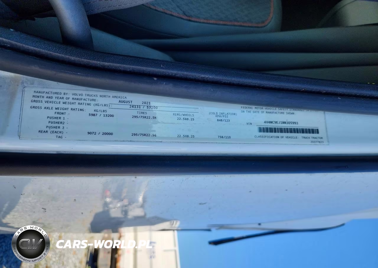 2022 Volvo Vn Vnl VIN:4V4NC9EJ1NN305993 - 10