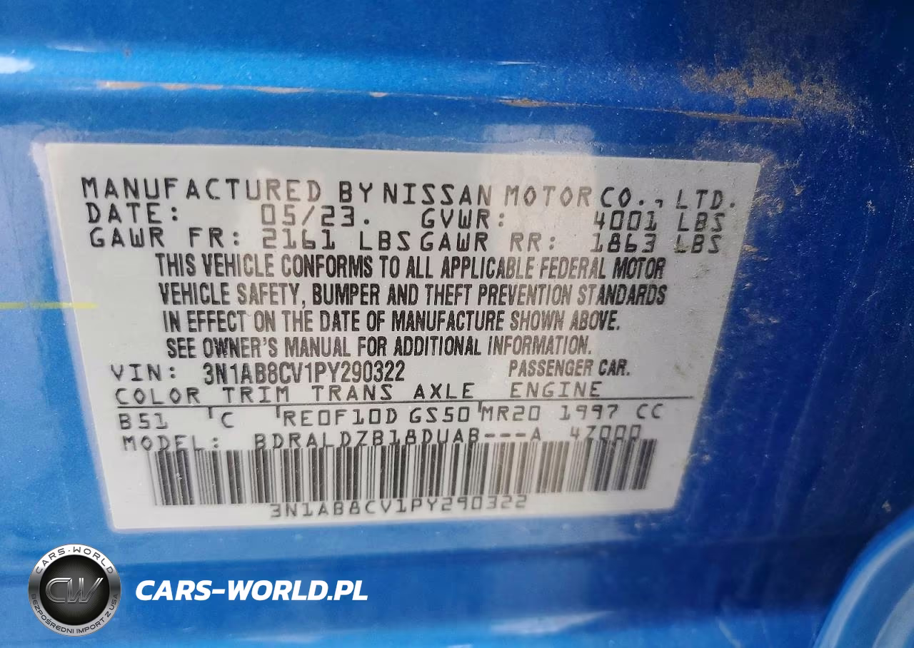 2023 Nissan Sentra Sv VIN:3N1AB8CV1PY290322 - 12