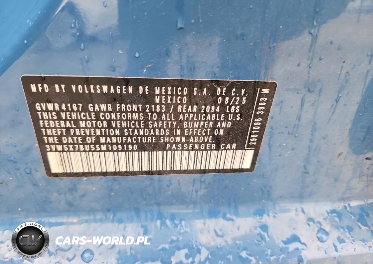 2025 Volkswagen Jetta S VIN:3VW5X7BU5SM109190 - 12