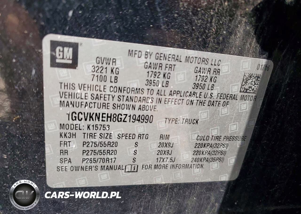 2016 Chevrolet Silverado K1500 VIN:1GCVKNEH8GZ194990 - 12