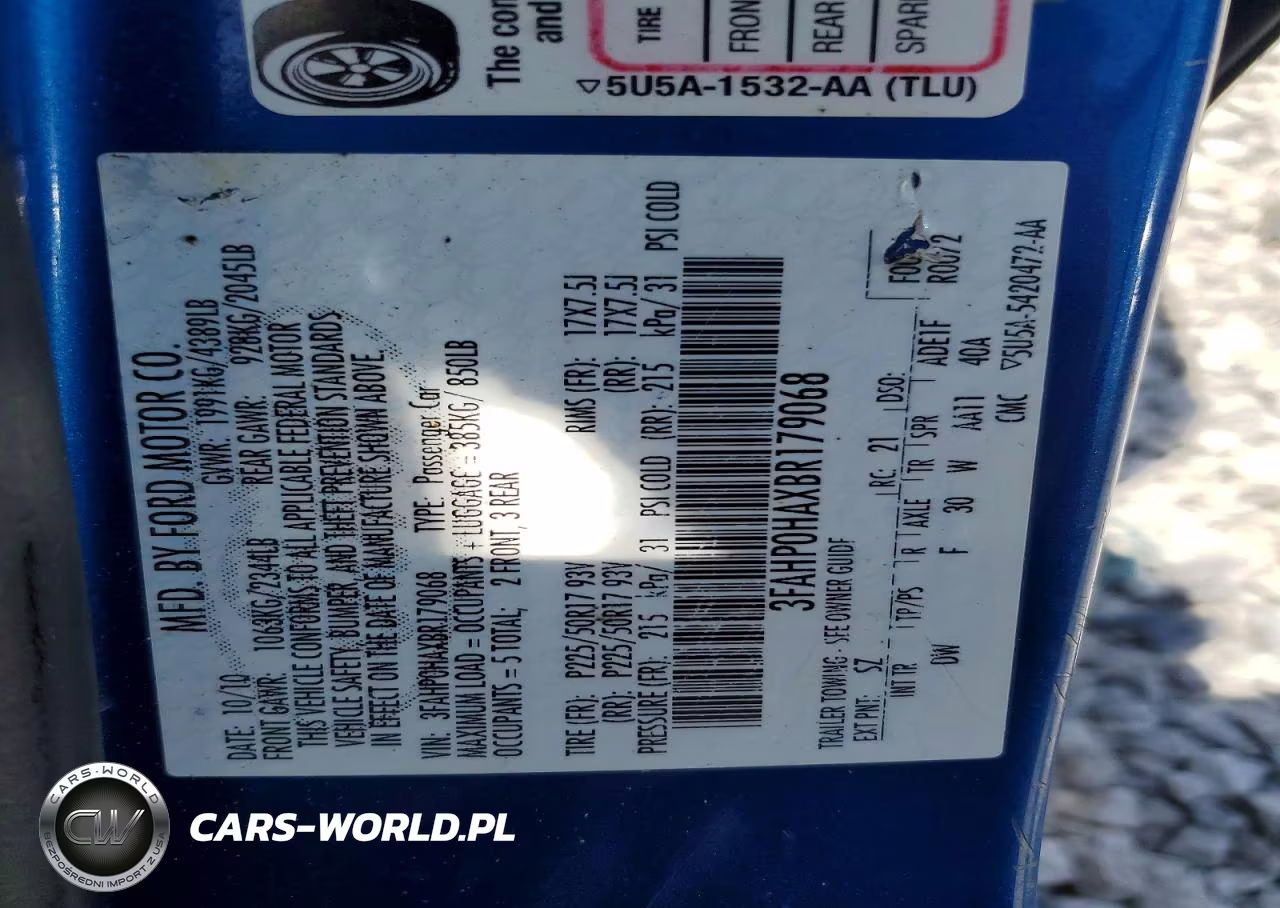 2011 Ford Fusion Se VIN:3FAHP0HAXBR179068 - 12