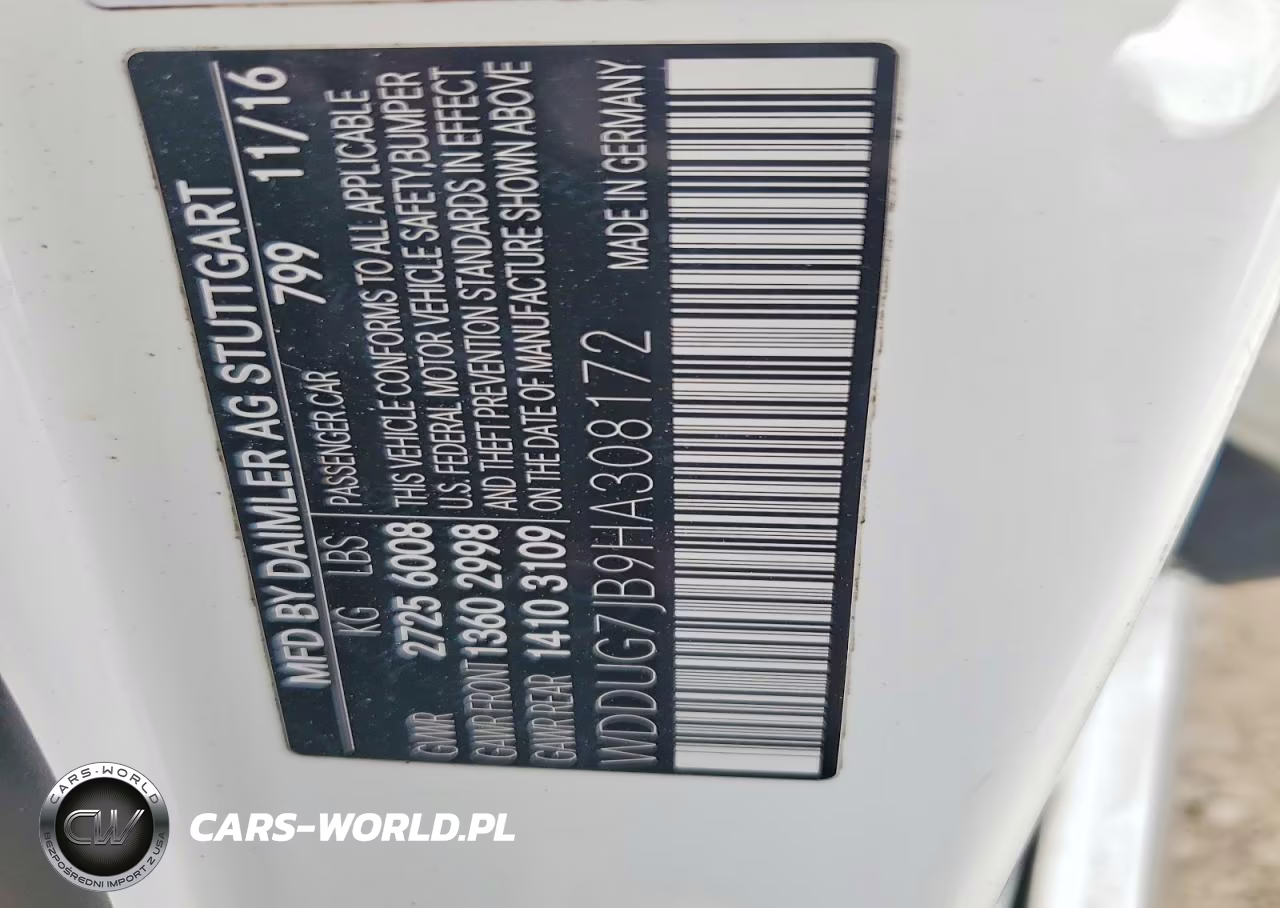 2017 Mercedes-Benz S 63 Amg VIN:WDDUG7JB9HA308172 - 12