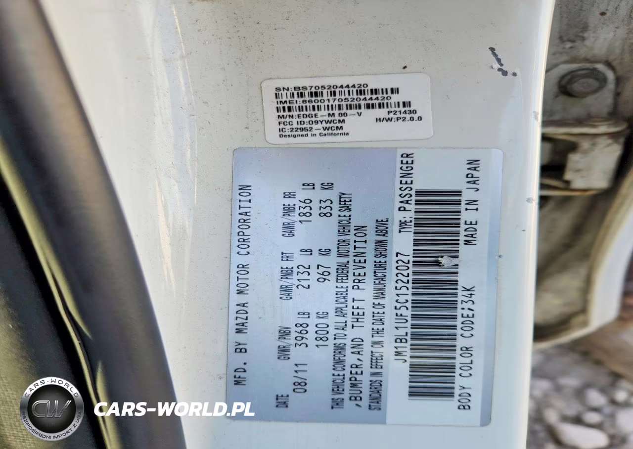 2012 Mazda 3 I VIN:JM1BL1UF5C1522027 - 12