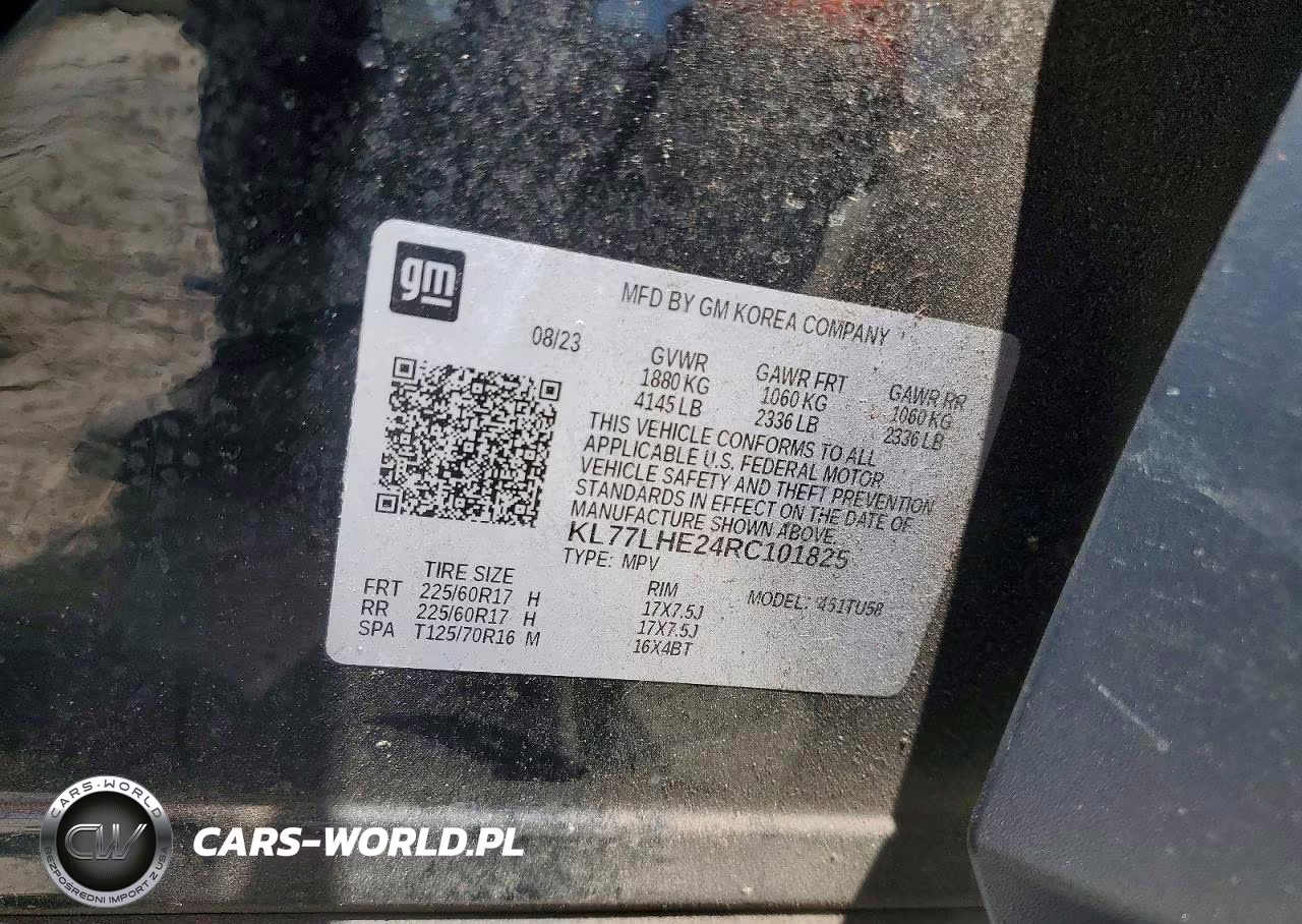 2024 Chevrolet Trax 1Lt VIN:KL77LHE24RC101825 - 14