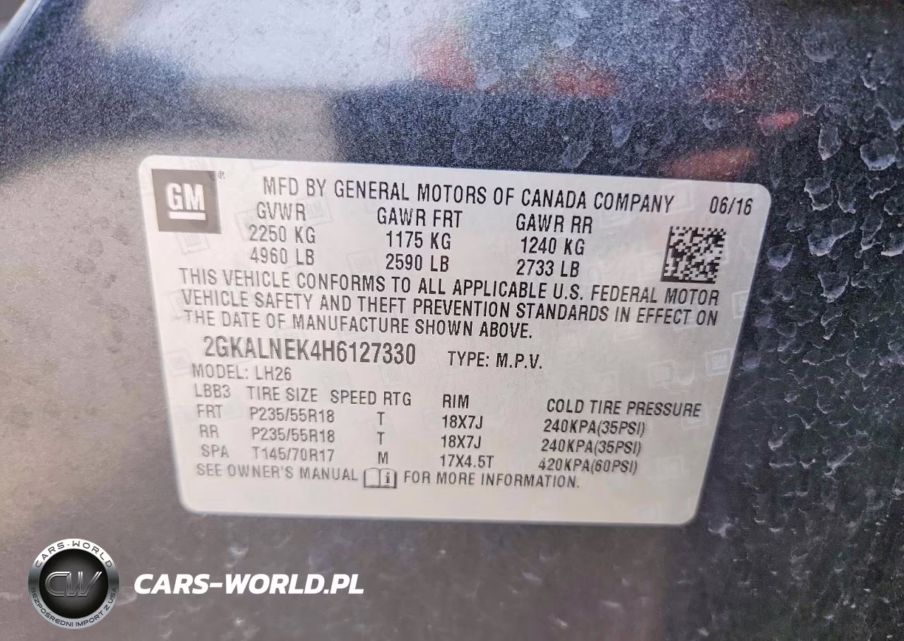 2017 GMC Terrain Sle VIN:2GKALNEK4H6127330 - 13