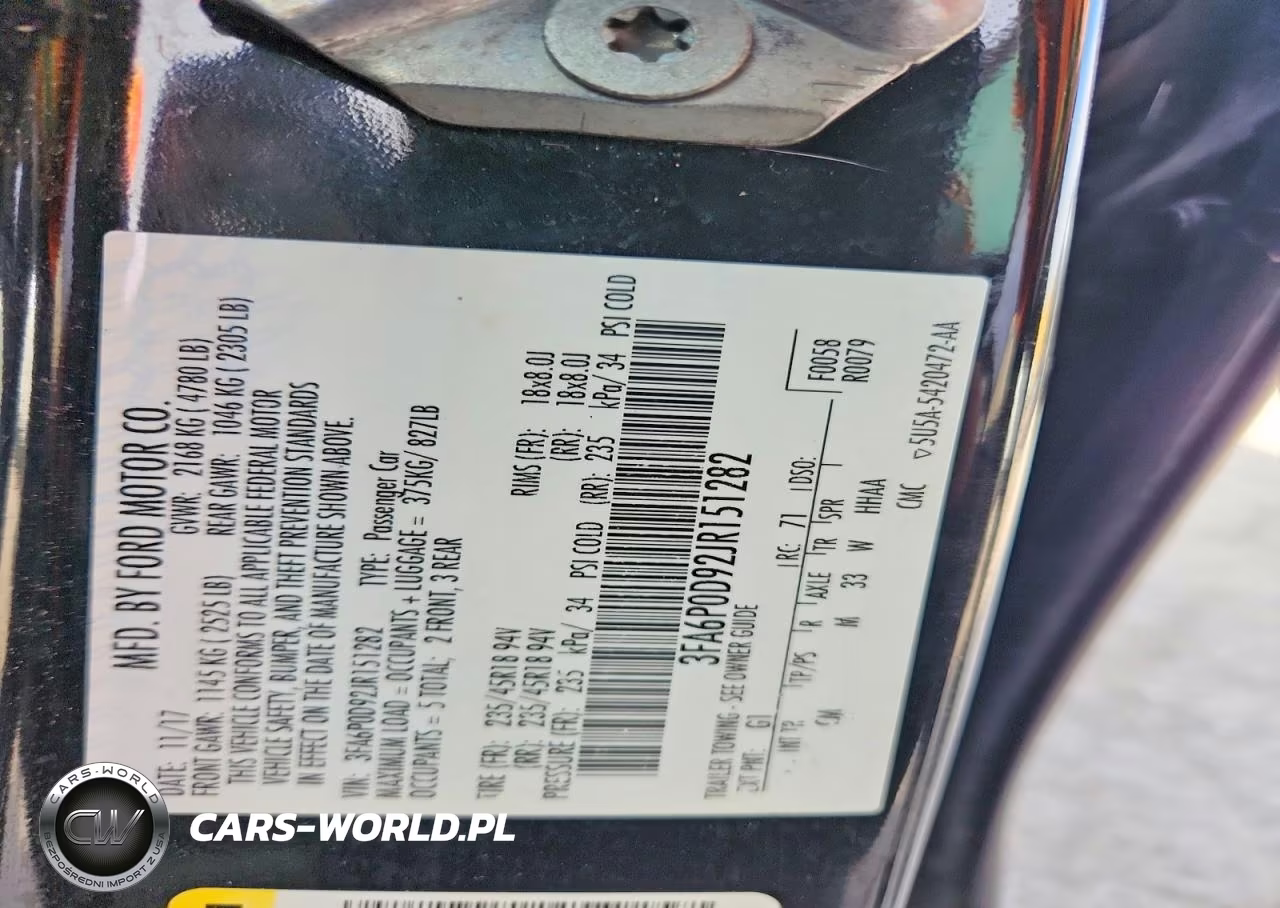 2018 Ford Fusion Titanium VIN:3FA6P0D92JR151282 - 12